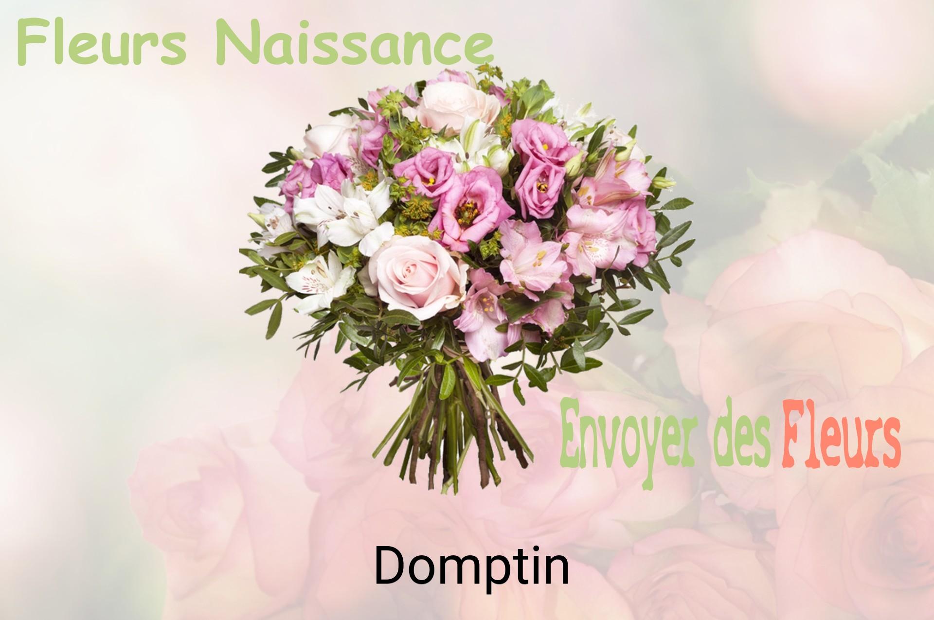 Bouquet de fleurs de naissance livré à Domptin